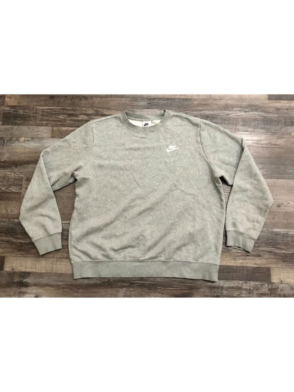Nike Sportswear Womens Large Gray Crewneck Sweatshirt Pullover